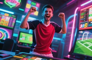 jugador celebrando apuesta
